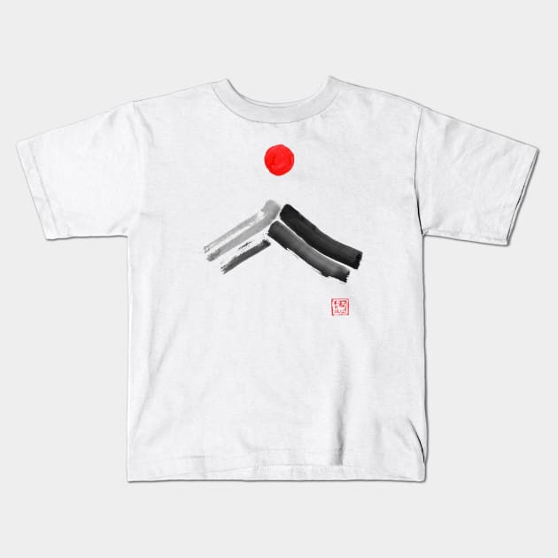 fuji sun Kids T-Shirt by pechane